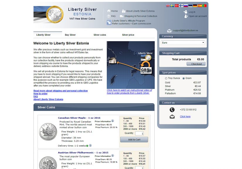 Liberty Silver Estonia - Affiliate Program Featured Image