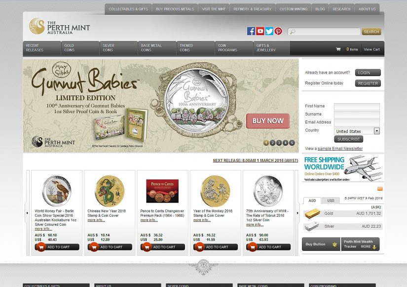 The Perth Mint - Affiliate Program Featured Image